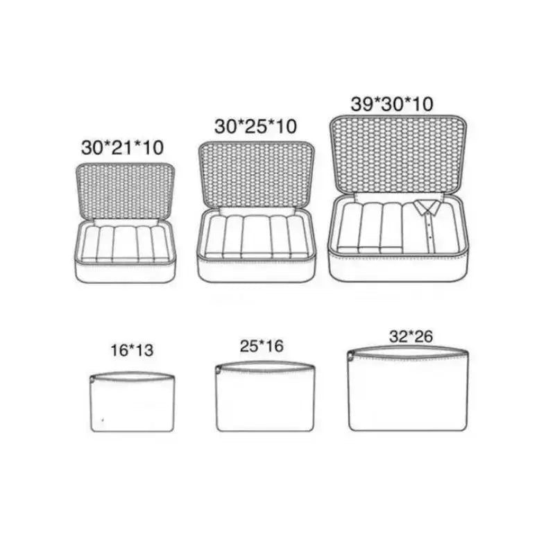 Organizador de Mala - Kit 6 Peças