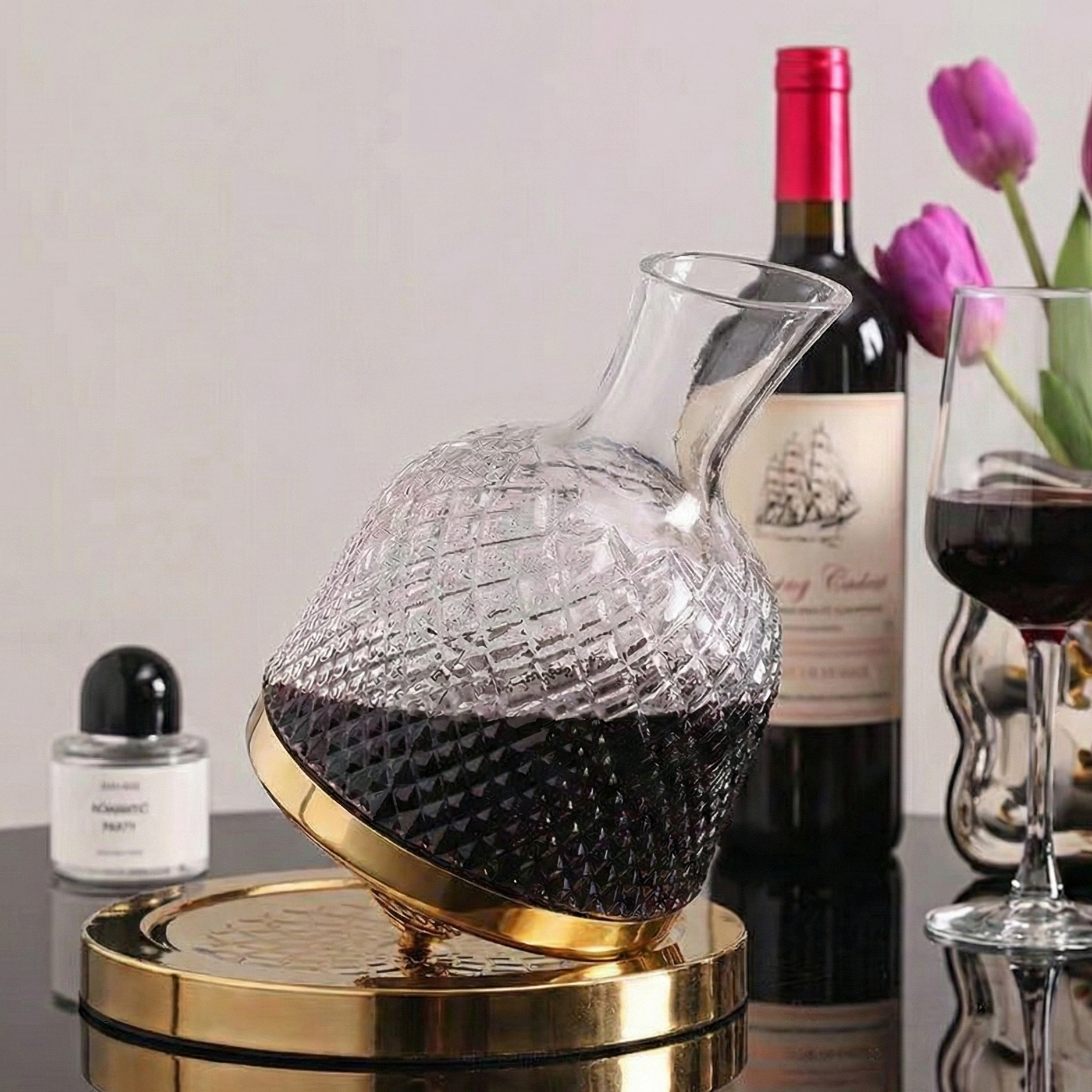 Decantador com Base Rotativa