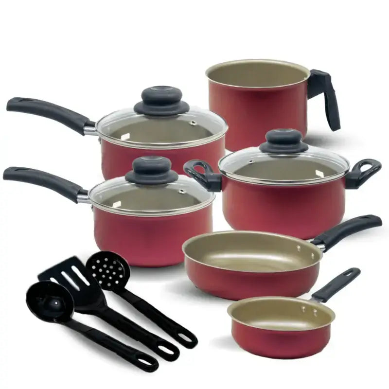 Jogo de Panela Antiaderente - Kit 9 Peças + Utensílios