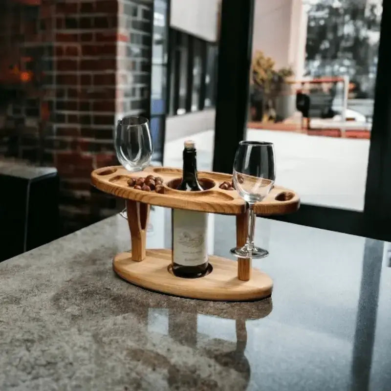 Mesa de Frios com Suporte Para Taça - Madeira Maciça