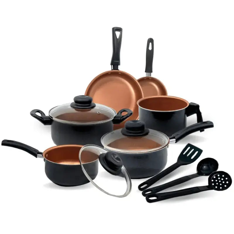 Jogo de Panela Antiaderente - Kit 9 Peças + Utensílios