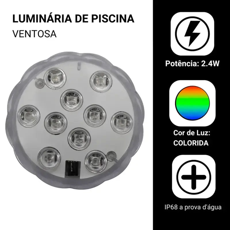 Kit Luz LED Multicor para Kit Luz LED Multicor para Piscina