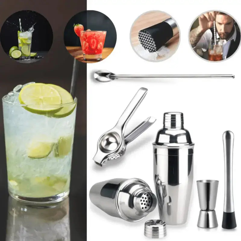 Kit Barman Completo Coqueteleira Inox